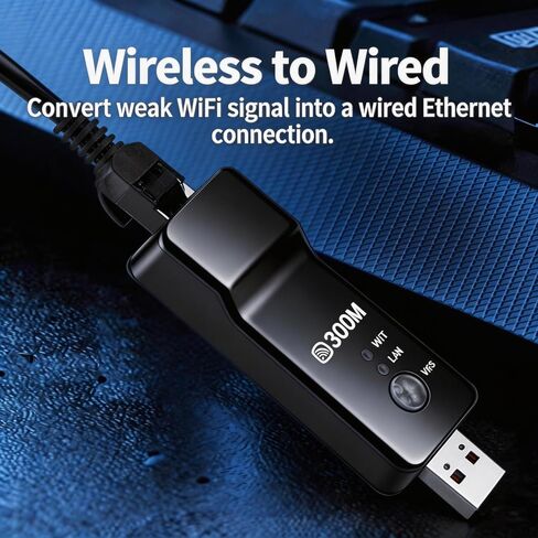 【 Plug and Play - USB 】 2026 Home WiFi Expander Signal Enhancer, Unlimited 300M Speed, Remote WiFi and Signal Amplifier in Kuwait