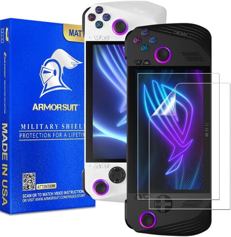 ArmorSuit 2 Pack Anti-Glare Screen Protector for ASUS ROG Ally X 7" (2024) / ROG Ally 7" (2023) MilitaryShield Matte Film - Made in USA in Kuwait