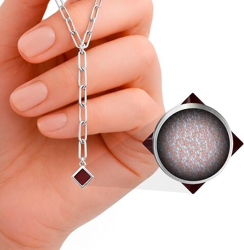 Christian Jewelry with Smallest Nano Bible - on Tiny Square Charm Pendant - Paperclip Y Neklace for Women with Entire KJV New Testament Holy Scriptures, 20" Stainless Steel Chain in Saudi Arabia