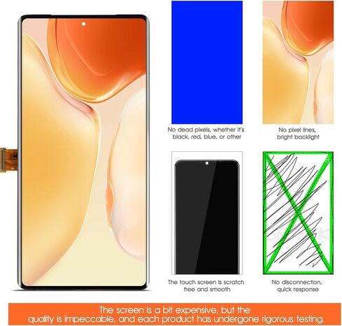 OLED for Google Pixel 7 Pro Screen Replacement for Pixel 7 Pro LCD Display GP4BC GE2AE Screen Touch Digitizer Assembly Repair Kits with Frame in Kuwait
