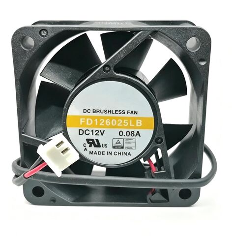 FD126025LB 60x60x25mm DC 12V 0.96W 0.08A 6025 6cm 2-Wire Inverter Cooling Fan in Kuwait