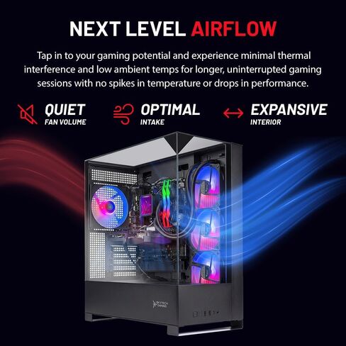 Skytech Gaming Shadow 5 Gaming PC, AMD Ryzen 7 9700X 3.8GHz, NVIDIA RTX 5060 Ti 8GB VRAM, 1TB NVMe SSD, 32GB DDR5 RAM 5600, 750W Gold PSU, 360 ARGB AIO, WI-FI 5, Windows 11, Desktop in Kuwait