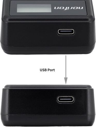 Norifon LP-E8 Dual Channel LCD USB Charger for Canon EOS 550D, EOS 600D, EOS 650D, EOS 700D, EOS Kiss X4, X5, X6i, EOS Rebel T2i, EOS Rebel T3i, EOS Rebel T4i, Rebel T5i Camera and More in Kuwait