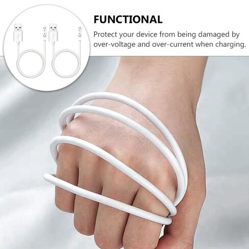 2-Pack 2Pin Magnetic Charging Cable Universal Replacement Charger Cord for Smart Bracelet Watch Fast and Stable Charging in Kuwait
