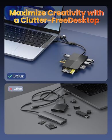 8-in-1 Memory Card Reader with Lightning USB-C USB-A Connectors, Memory Stick pro Duo Adapter Readers for SD/TF/MS/CF/XD Cards with 3 USB 2.0 Ports XD Picture Card Reader for iPhone/iPad/Android/PC in Kuwait