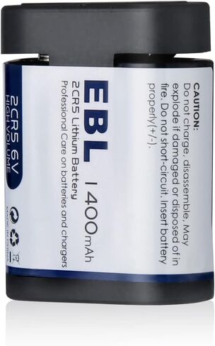 بطارية صور ليثيوم EBL 2CR5 6V مع حماية PTC، بديلة لـ 245 DL245 EL2CR5 KL2CR5 in Kuwait