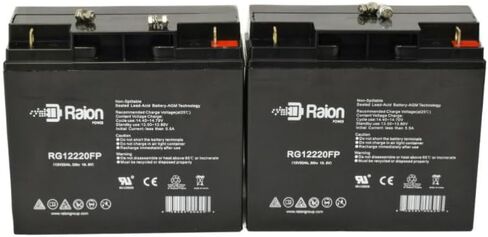 بطارية Raion Power 12V 22Ah بديلة AGM لإنقاذ الكابلات السريعة 2100 حزمة طاقة 604063-2 Pack in Kuwait