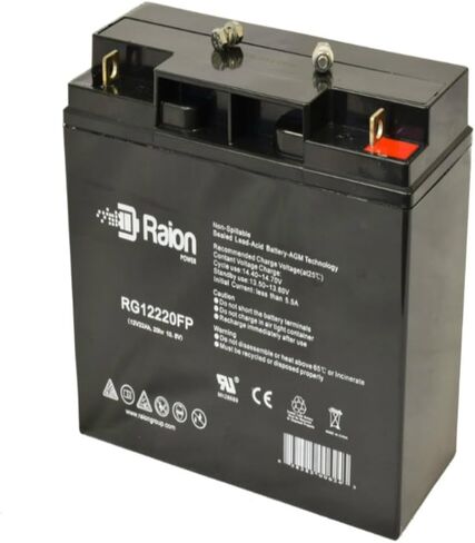 بطارية Raion Power 12V 22Ah بديلة AGM لإنقاذ الكابلات السريعة 2100 حزمة طاقة 604063-2 Pack in Kuwait