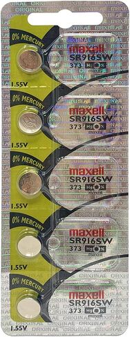 5pk Maxell SR916SW SR68 SR916 373 بطارية ساعة أكسيد الفضة من ماكسيل in Kuwait