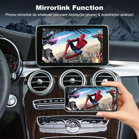وحدة فك ترميز مجموعة Carplay التحديثية اللاسلكية لسيارة Mercedes Benz NTG5.0 B C GLC CLA GLA Class W205 2015-2018 Year، تدعم نظام التشغيل Android اللاسلكي، الكاميرا العكسية، التحكم الأصلي في السيارة OEM in Kuwait
