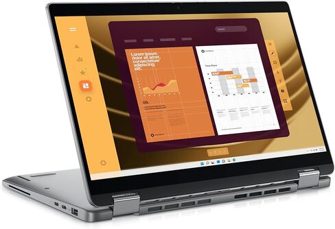 Dell Latitude 5350 2-in-1 2025 Laptop, 12-Core Intel Core Ultra 7 165U vPro, 13.3" FHD IPS Touchscreen Display, Intel Graphics, 16GB LPDDR5 512GB SSD, Backlit KB, Thunderbolt 4, Wi-Fi 6E, Win10 Pro in Saudi Arabia