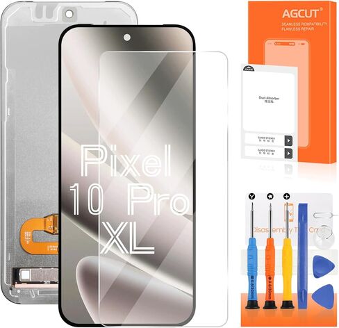 قطع غيار أصلية لشاشة Google Pixel 10 Pro XL لشاشة Google Pixel 10 Pro XL LCD G45RY GUL82 GYPW4 أجزاء إصلاح مجموعة محول الأرقام لشاشة تعمل باللمس مع دعامة (دعم بصمة الإصبع) in Kuwait