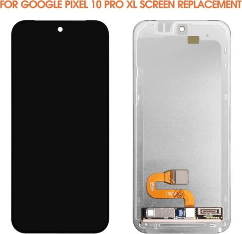 قطع غيار أصلية لشاشة Google Pixel 10 Pro XL لشاشة Google Pixel 10 Pro XL LCD G45RY GUL82 GYPW4 أجزاء إصلاح مجموعة محول الأرقام لشاشة تعمل باللمس مع دعامة (دعم بصمة الإصبع) in Kuwait