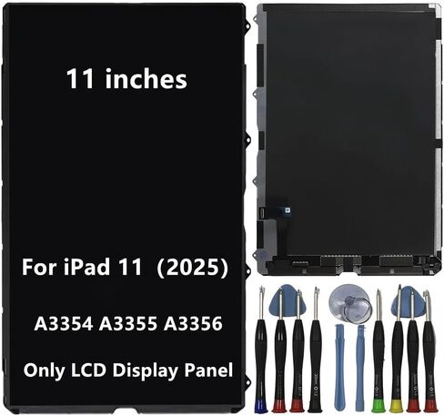 11" for iPad 11th Gen LCD Screen Replacement 11 (2025) A3355 A3354 A3356 Display Screen Repair Kit Assembly with Tools（Only LCD NOT Touch Screen） in Kuwait