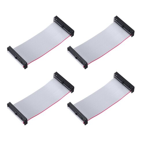 Generic 4 Pcs IDC Flat Ribbon Cable, 2.54mm Pitch 43mm Width 10cm Long 34 Pin FC to FC Flat Ribbon Connector Jumper Wire for PC, LED Displays in Kuwait