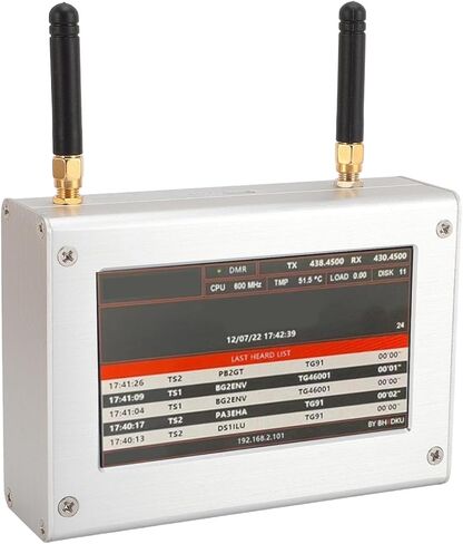 لوحة نقطة اتصال مزدوجة MMDVM، مودم صوتي رقمي متعدد الأوضاع يدعم C4FM DMR DSTAR P25 مع علبة ألومنيوم وشاشة ملونة 4.3 بوصة، ذاكرة مدمجة 8 جيجا in Kuwait
