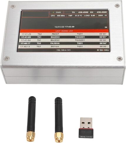 لوحة نقطة اتصال مزدوجة MMDVM، مودم صوتي رقمي متعدد الأوضاع يدعم C4FM DMR DSTAR P25 مع علبة ألومنيوم وشاشة ملونة 4.3 بوصة، ذاكرة مدمجة 8 جيجا in Kuwait