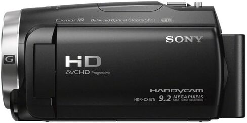 كاميرا الفيديو Sony HDR-CX675 Full HD Handycam، زووم بصري 30x، خاصية التثبيت البصري المتوازن، كاميرا فيديو مدمجة لمدونات الفيديو وحفلات السفر (HDRCX675/B) + بطاقة 32 جيجابايت + ضوء LED + حقيبة كاميرا + المزيد in Kuwait