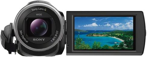 كاميرا الفيديو Sony HDR-CX675 Full HD Handycam، زووم بصري 30x، خاصية التثبيت البصري المتوازن، كاميرا فيديو مدمجة لمدونات الفيديو وحفلات السفر (HDRCX675/B) + بطاقة 32 جيجابايت + ضوء LED + حقيبة كاميرا + المزيد in Kuwait