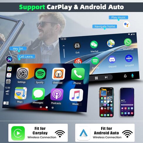 راديو ستيريو للسيارة بشاشة لمس واحدة Din لسيارة Ford Ranger 1989-1994 مشغل MP5 بشاشة 9 بوصة مع Carplay لاسلكي Android Auto Mirror Link بلوتوث USB/SWC/FM/كاميرا احتياطية in Kuwait