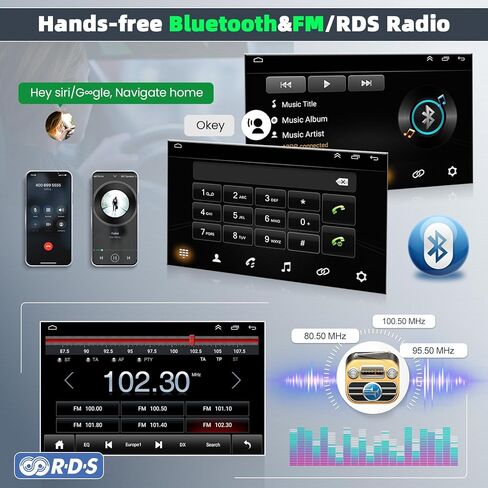 راديو ستيريو للسيارة بشاشة لمس واحدة Din لسيارة Ford Ranger 1989-1994 مشغل MP5 بشاشة 9 بوصة مع Carplay لاسلكي Android Auto Mirror Link بلوتوث USB/SWC/FM/كاميرا احتياطية in Kuwait