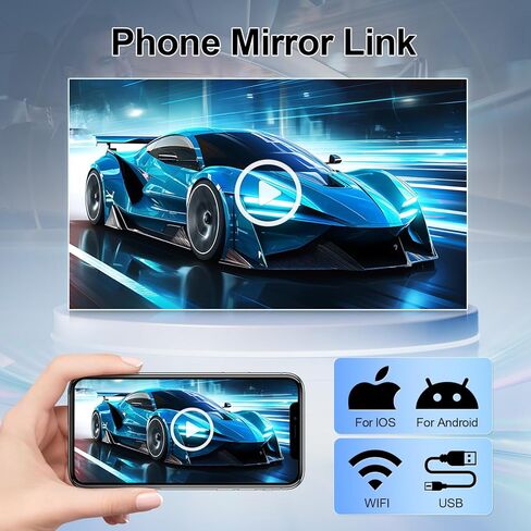 راديو ستيريو للسيارة بشاشة لمس واحدة Din لسيارة Ford Ranger 1989-1994 مشغل MP5 بشاشة 9 بوصة مع Carplay لاسلكي Android Auto Mirror Link بلوتوث USB/SWC/FM/كاميرا احتياطية in Kuwait