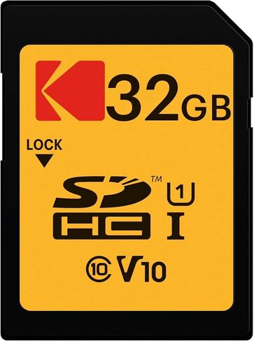 حزمة بطاقة ذاكرة Kodak فئة 10 UHS-I U1 SDHC سعة 32 جيجابايت (10 عبوات) مع حزمة قارئ بطاقات عالية السرعة الكل في واحد (11 عنصرًا) in Kuwait
