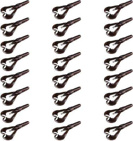 Lunker City Fishing 3" or 4" Karate Craw 3 Pack Bundle Soft Plastic Crawfish Bass Lure Open Claws Bait, 21 Pcs, Made in The USA in Saudi Arabia