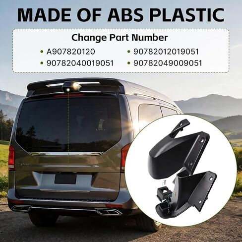 A907820120 غطاء الكاميرا الخلفية، مناسب لسيارة Mercedes-Benz Sprinter & Freightliner Sprinter 1500 2500 3500 2019-2020، غلاف غطاء كاميرا الرؤية الخلفية المتجمد، يستبدل 90782012019051 in Kuwait