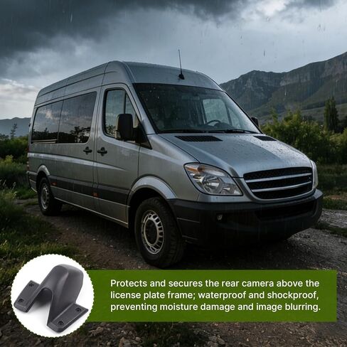 A907820120 غطاء الكاميرا الخلفية، مناسب لسيارة Mercedes-Benz Sprinter & Freightliner Sprinter 1500 2500 3500 2019-2020، غلاف غطاء كاميرا الرؤية الخلفية المتجمد، يستبدل 90782012019051 in Kuwait