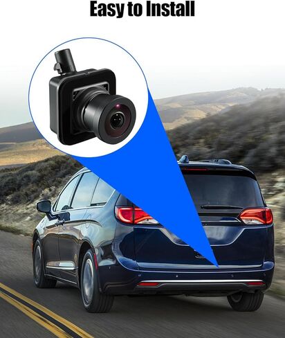 68144068AC Rear View Back Up Camera Compatible with Chrysler Pacifica Voyager Ram 1500 Maserati Ghibli Levante 2017-2022, Car Rear View Assist Reversing Camera Replace 68144068AD 68417514AA in Kuwait