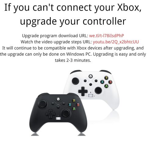 Gamrombo 2 Pack Wireless Controller Replacement for X-box One, X-box Series X|S Controller with Audio Jack & Volume Button/Turbo/Macro/Dual Shock, with 2.4GHz Adapter Black+White - Need to Upgrade in Kuwait
