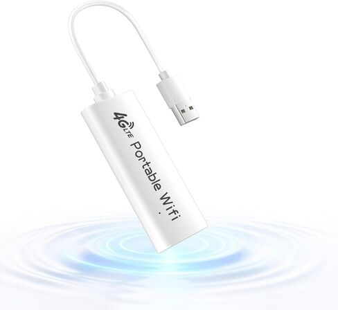 4G LTE WiFi 6 Mobile Hotspot Device, Portable WiFi for Travel in 200+ Countries, Access Multiple Carriers, Battery‑Free USB Router, Ultralight Portable Travel WiFi for Car, Business,Camping,8 Devices in Kuwait