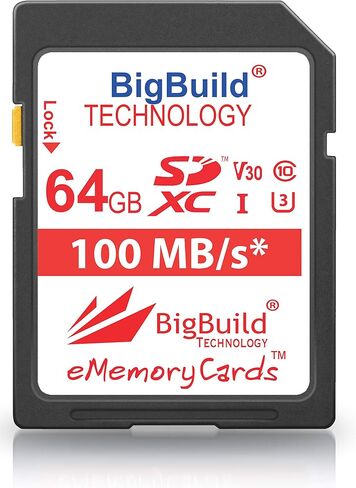 64GB Ultra Fast U3 100MB/s Memory Card for Canon EOS 250D, Canon EOS 90D Camera, Class 10 SDXC in Kuwait