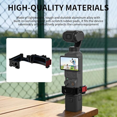 ملحقات إطار محول التوسعة المتوافقة مع جيب DJI Osmo 4/3& Xtra Muse من سبائك الألومنيوم، قفص حماية لكاميرا الحركة، دعامة معدنية مع فتحات لولبية 1/4 بوصة/محول Gopro/حذاء بارد in Kuwait
