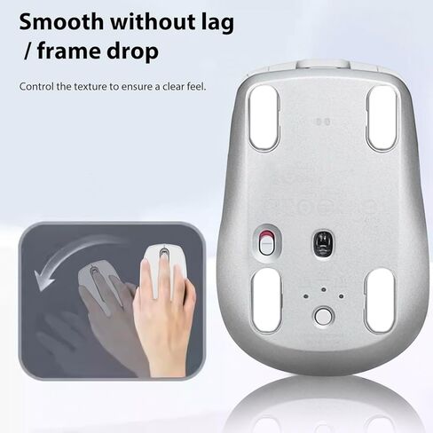 2 Sets MX Anywhere 3S Ice Mouse Skates, PTFE Replacement Feet Compatible with Logitech MX Anywhere 3/ 3S Wireless Mouse, Smooth Durable Upgrade Skates Pad (0.7mm/White) in Kuwait