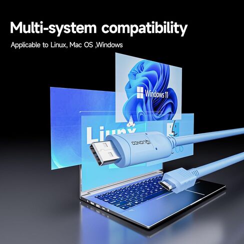 كابل وحدة تحكم USB FTDI بطول 6 أقدام إلى كابل وحدة تحكم USB صغير، كابل وحدة تحكم USB 2.0 متوافق مع أجهزة التوجيه الصناعية من سلسلة Cisco Catalyst IR1800 in Kuwait