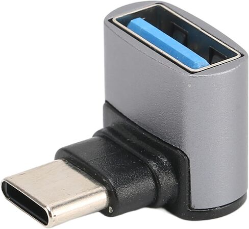 SUNGOOYUE Right Angle USB C to USB Adapter, 10Gbps High Speed Data Transfer for Laptop Phone Tablet PC, with PVC Shell for Durability and Space Saving in Kuwait