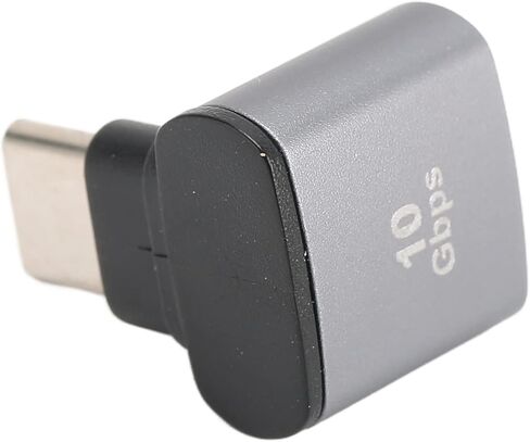 SUNGOOYUE Right Angle USB C to USB Adapter, 10Gbps High Speed Data Transfer for Laptop Phone Tablet PC, with PVC Shell for Durability and Space Saving in Kuwait