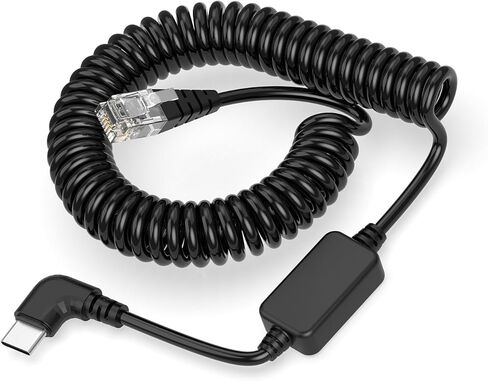 سلك طاقة ملفوف USB C إلى RJ11 لكاشفات الرادار المرافقة - متوافق مع MAX 360/360c Redline 360c MAXcam IX IXc 9500 IX MAX II/3/4 MKII والمزيد in Kuwait