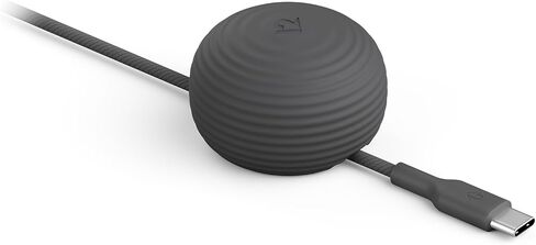 كابل Twelve South CableStay USB-C ومرساة مرجحة - كابل شحن USB-C بطول 5 أقدام (1.5 متر) إلى USB-C بقدرة 60 وات، وحامل كابل مكتبي لأجهزة iPhone وiPad وAirPods وMacBook Air والمزيد (Slate) in Kuwait