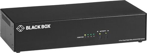 الصندوق الأسود 4K60 HDMI محول KVM ثنائي الرأس - 4 منافذ in Kuwait