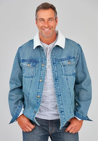 KingSize Men's Big & Tall Sherpa-lined Trucker Jacket in Saudi Arabia