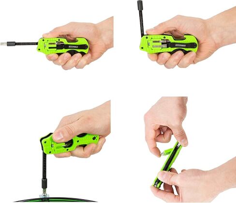 OEMTOOLS 25541 أداة القطع والقيادة المتعددة، مواد تخزين، هدايا للرجال، هدايا للأب، سكين نقطة إسقاط، مفك براغي، مجموعة بت، مسطرة، وفتاحة زجاجات، EDC، مقاول، أداة HVAC in Kuwait
