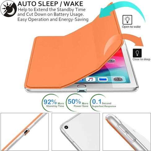 حافظات DuraSafe لجهاز iPad PRO 12.9 بوصة الجيل الأول 2015 حافظة ذكية A1584 A1652 ML0H2LL/A ML0G2LL/A ML0F2LL/A ML0N2LL/A ML0Q2LL/A ML0R2LL/A ML0V2LL/A ML0U2LL/A ML0T2LL/A ML3Q2LL/A ML3N2LL/A ML3K2LL/A برتقالي in Kuwait