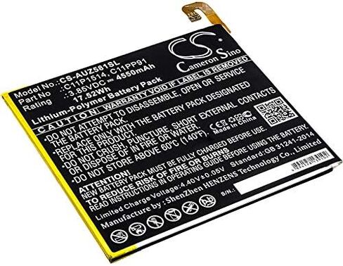 3.85V Replacement Battery for P008 ZT581KL Zenpad Z8 ZenPad 3 8.0 Z581KL ZenPad Z8 XLTE PN C11PP91 M619 C11P1514 0B200-01970000 4550mAh in Kuwait