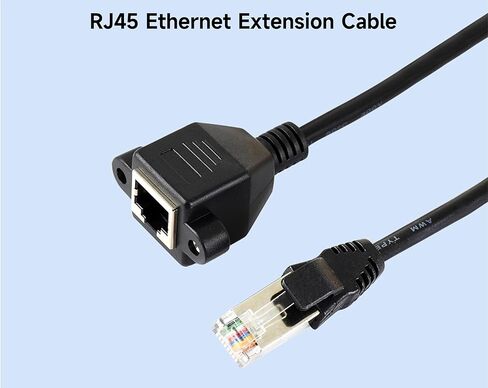 كابل تمديد إيثرنت، محول كابل موسع إيثرنت Cat 6 (6 أقدام) يدعم معايير Cat6 / Cat5e / Cat5، أسلاك RJ45 محمية من ذكر إلى أنثى (3.28 قدم) in Kuwait