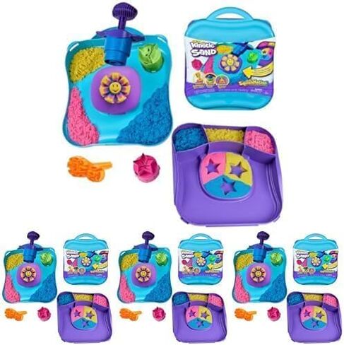 Kinetic Sand, Sandisfying Set with 2lbs of Sand and 10 Tools, Play Sand Sensory Toys for Kids Ages 3 and up in Saudi Arabia