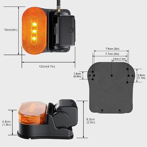 Haloview BTC125L Byte Tango Vertical Side Marker Light Cameras for RVs in Kuwait