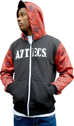 SDSU San Diego State Aztecs Men's Fleece Full Zip Up Hoodie in Saudi Arabia